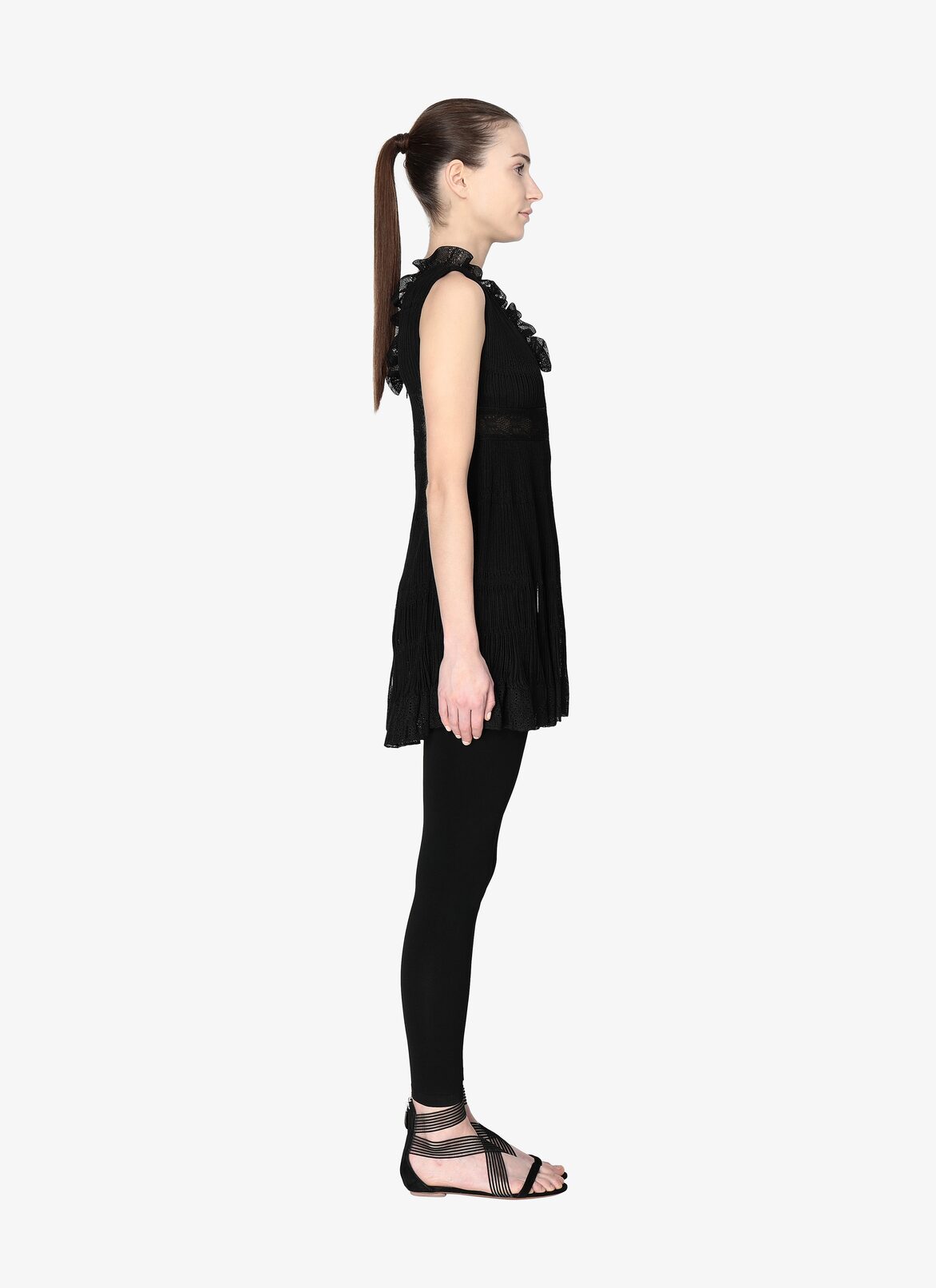 SLEEVELESS DRESS CHERUBIN BLACK ALAÏA BLACK SLEEVELESS DRESS CHERUBIN BLACK